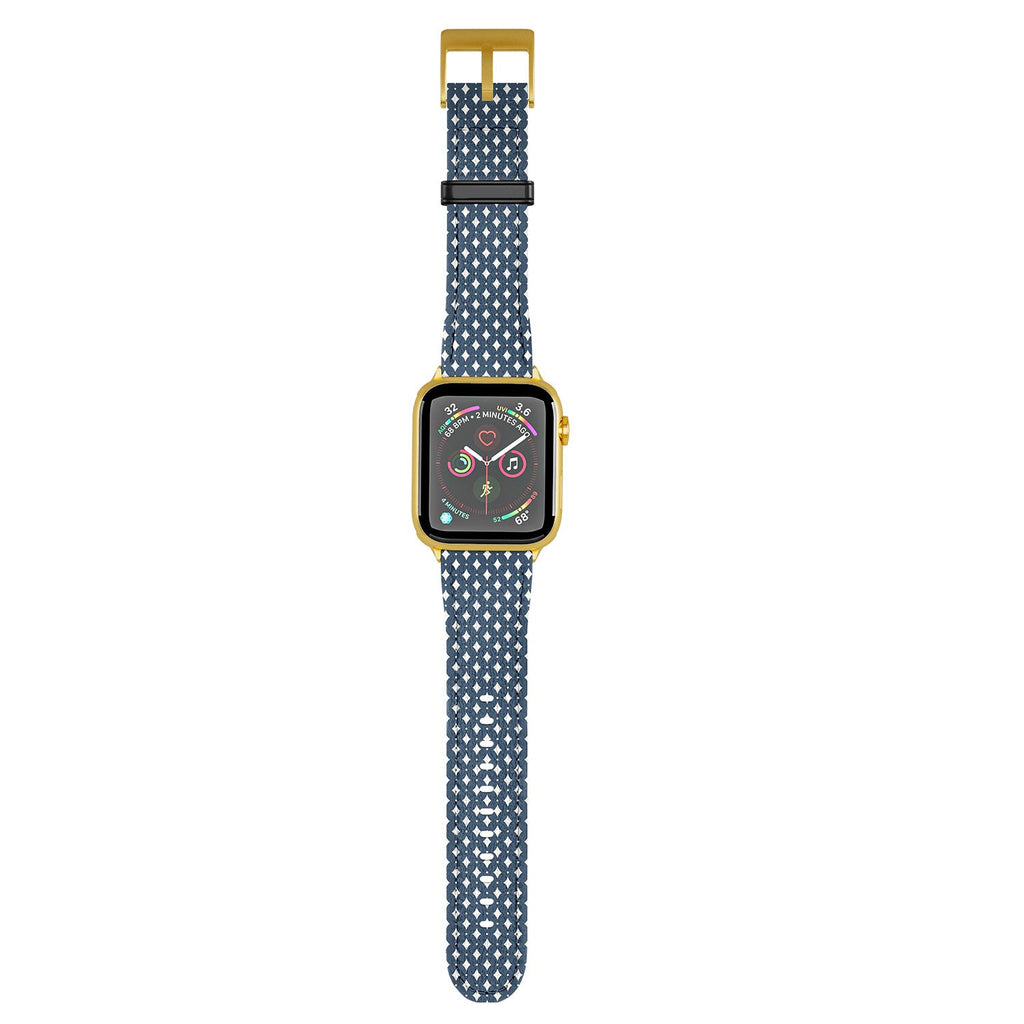 Colour Poems Vintage Jewels Navy Blue Apple Watch Band