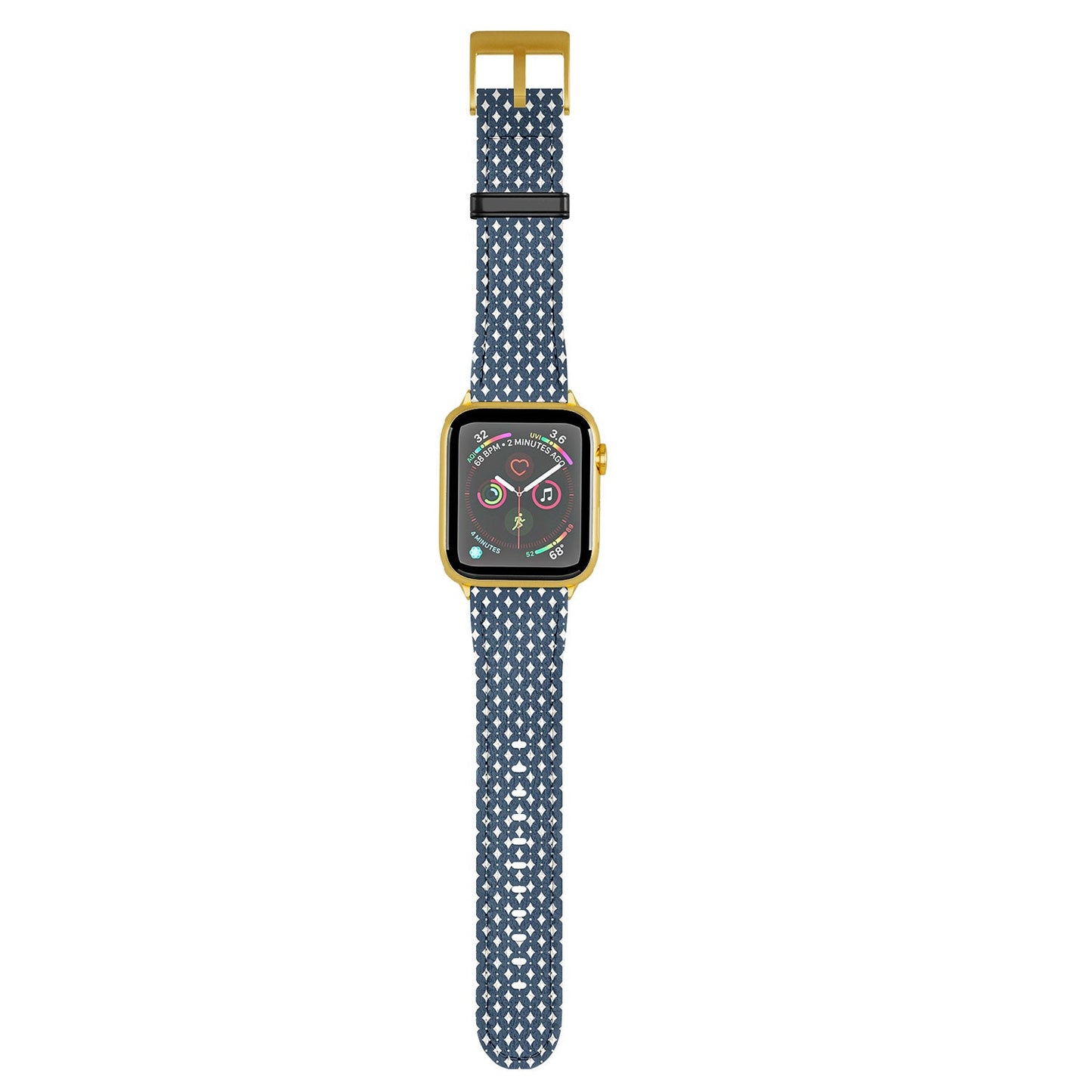 Colour Poems Vintage Jewels Navy Blue Apple Watch Band
