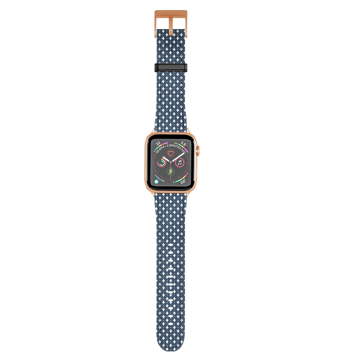 Colour Poems Vintage Jewels Navy Blue Apple Watch Band