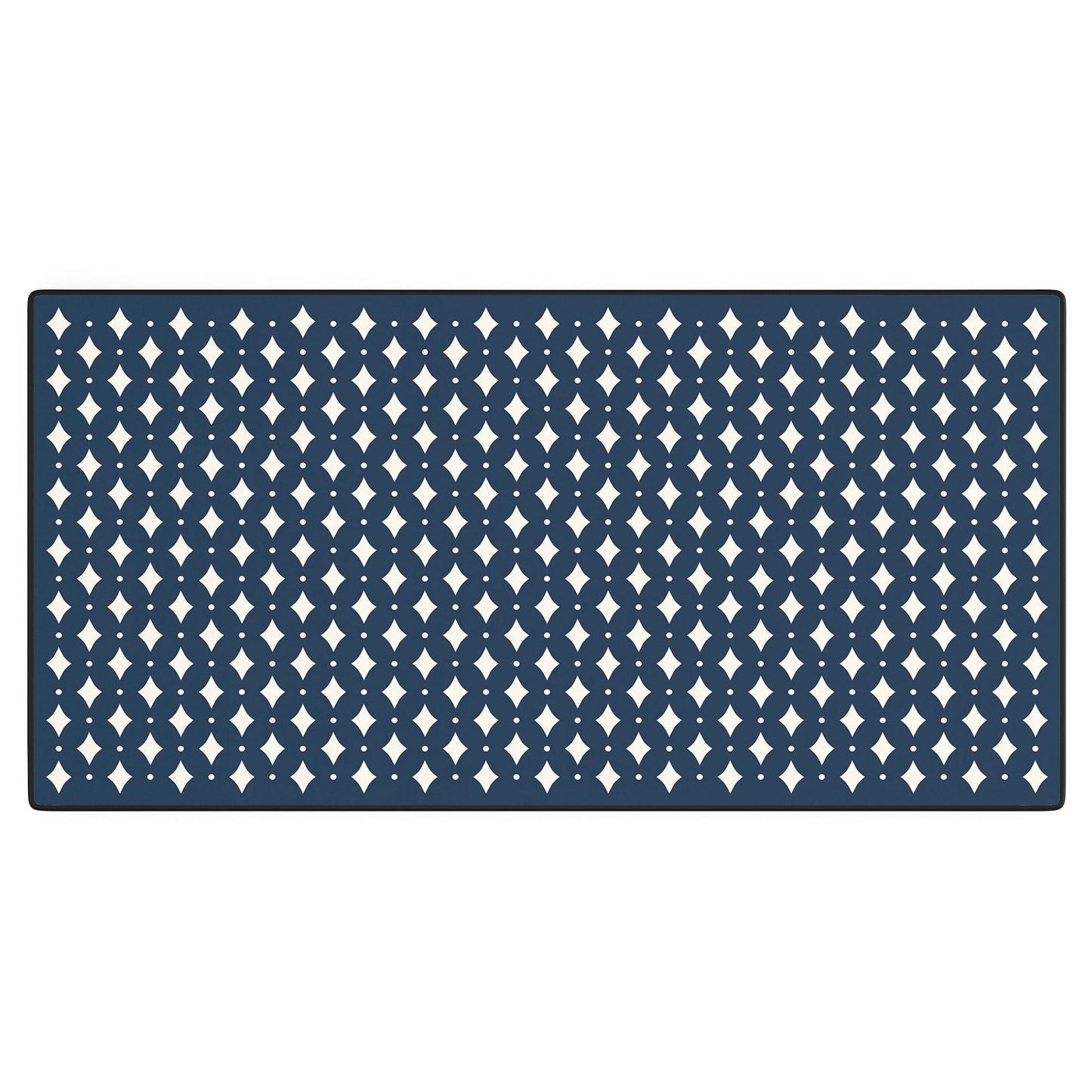 Colour Poems Vintage Jewels Navy Blue Desk Mat