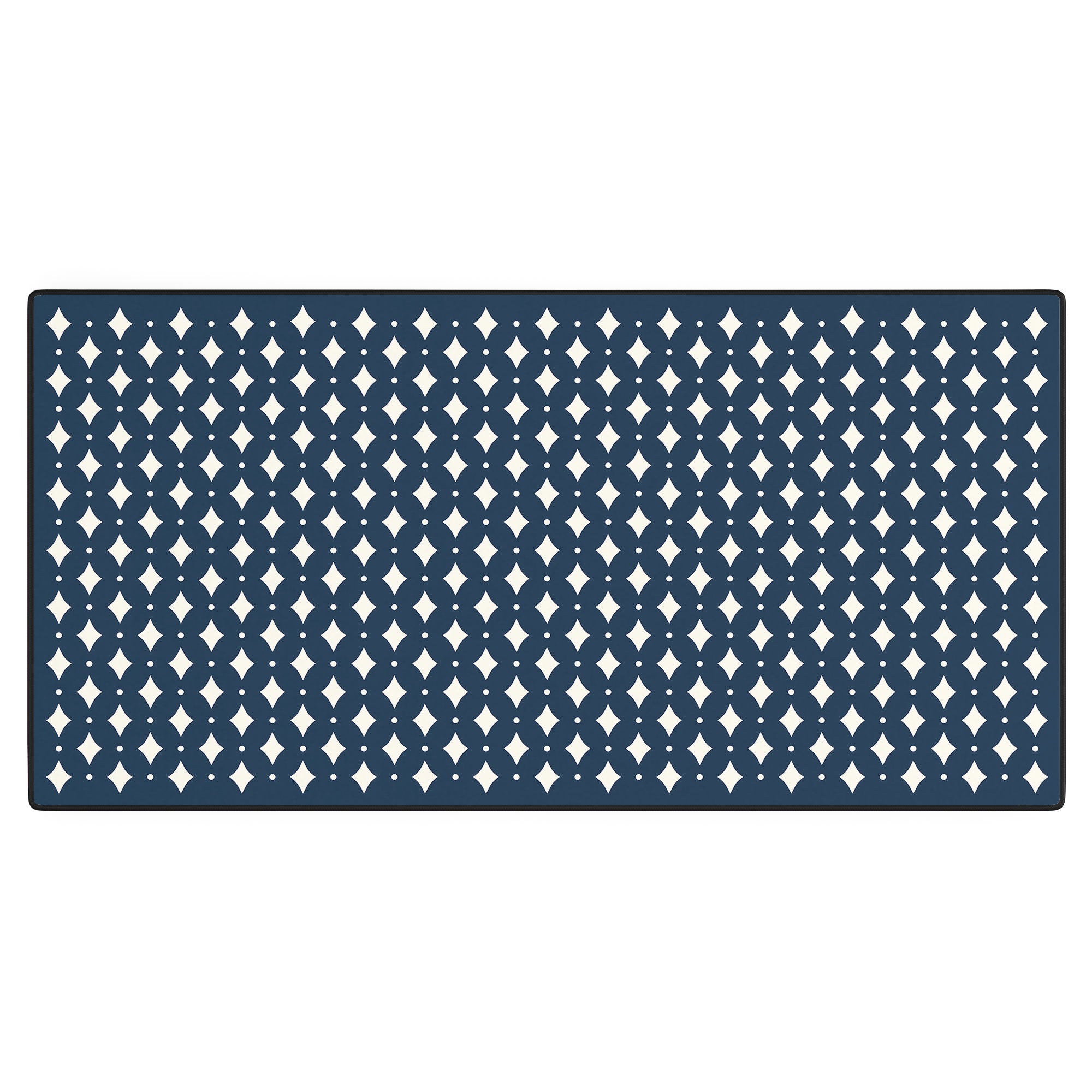 Colour Poems Vintage Jewels Navy Blue Desk Mat