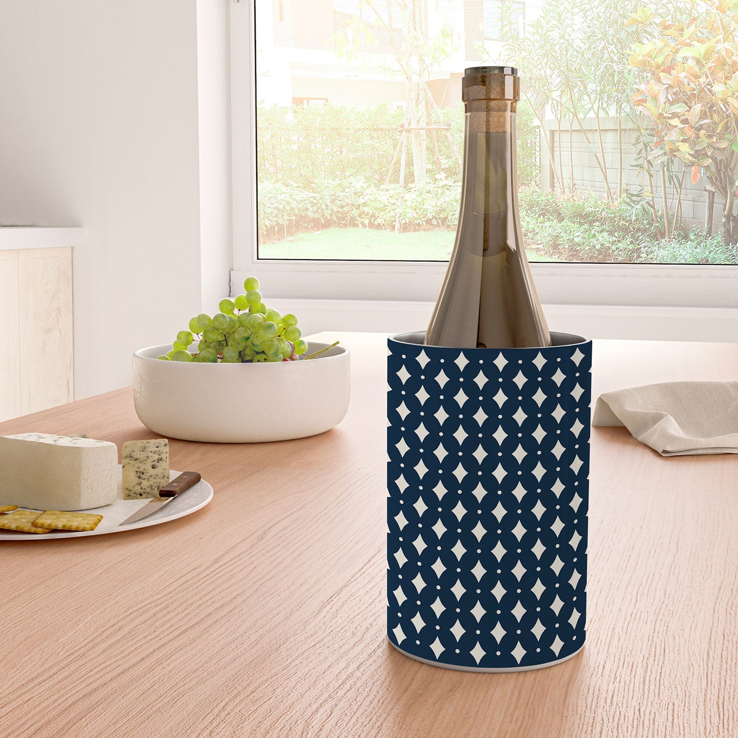 Colour Poems Vintage Jewels Navy Blue Wine Chiller