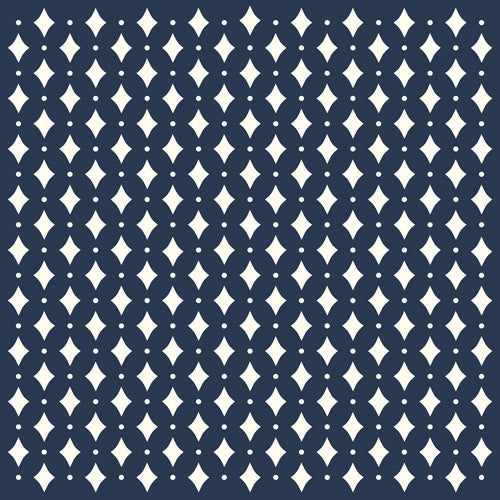 Colour Poems Vintage Jewels Navy Blue Shower Curtain