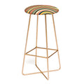 Colour Poems Wavy Retro Stripes I Bar Stool