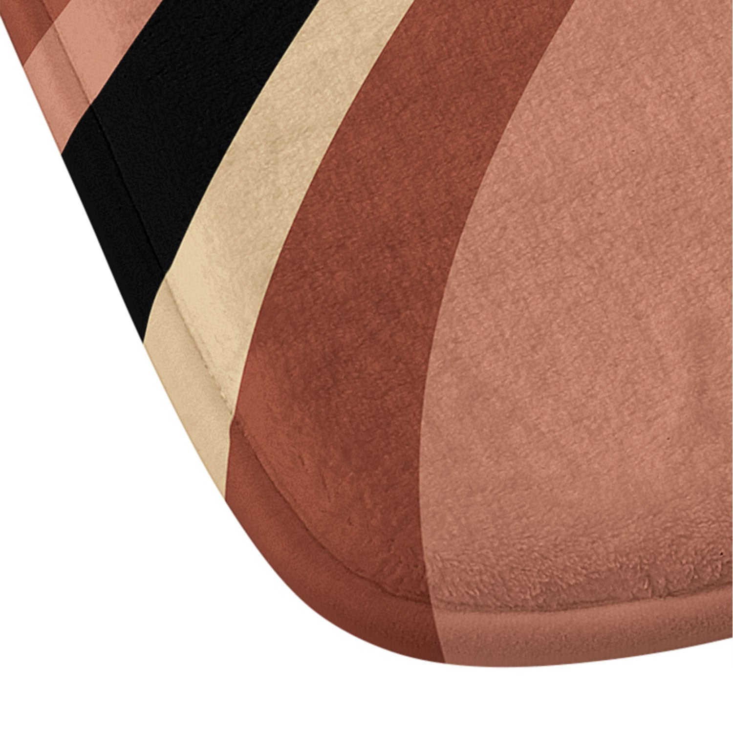 Colour Poems Wavy Retro Stripes I Memory Foam Bath Mat