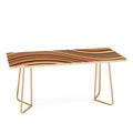 Colour Poems Wavy Retro Stripes I Coffee Table