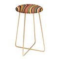 Colour Poems Wavy Retro Stripes I Counter Stool