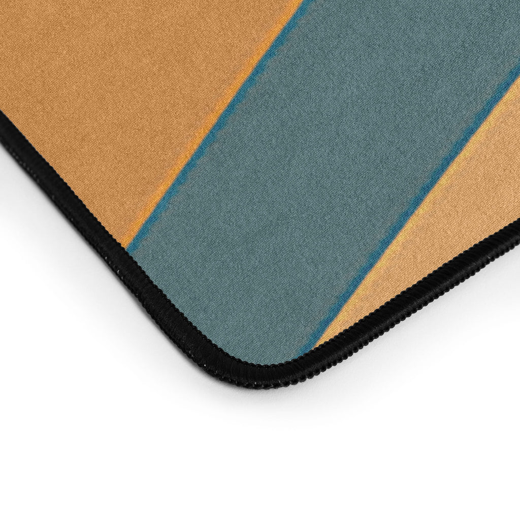 Colour Poems Wavy Retro Stripes I Desk Mat