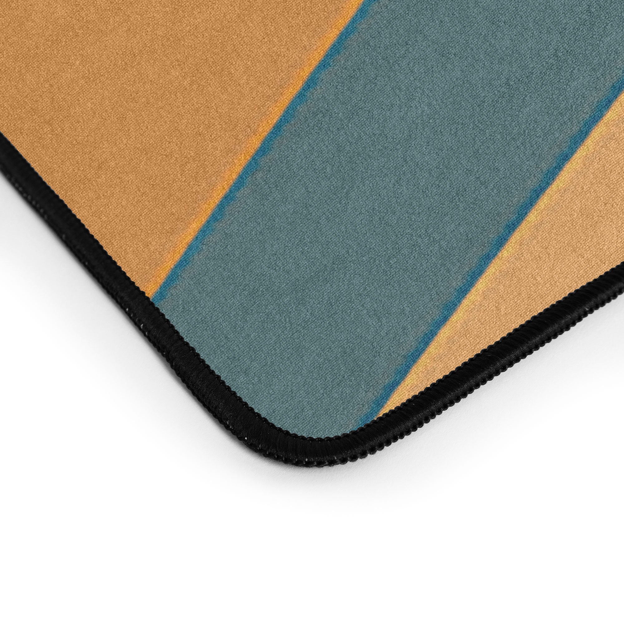 Colour Poems Wavy Retro Stripes I Desk Mat