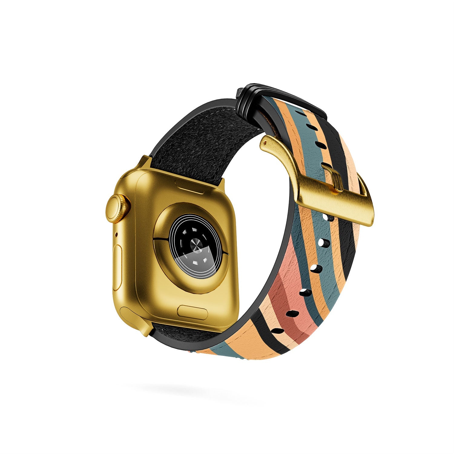 Colour Poems Wavy Retro Stripes I Apple Watch Band