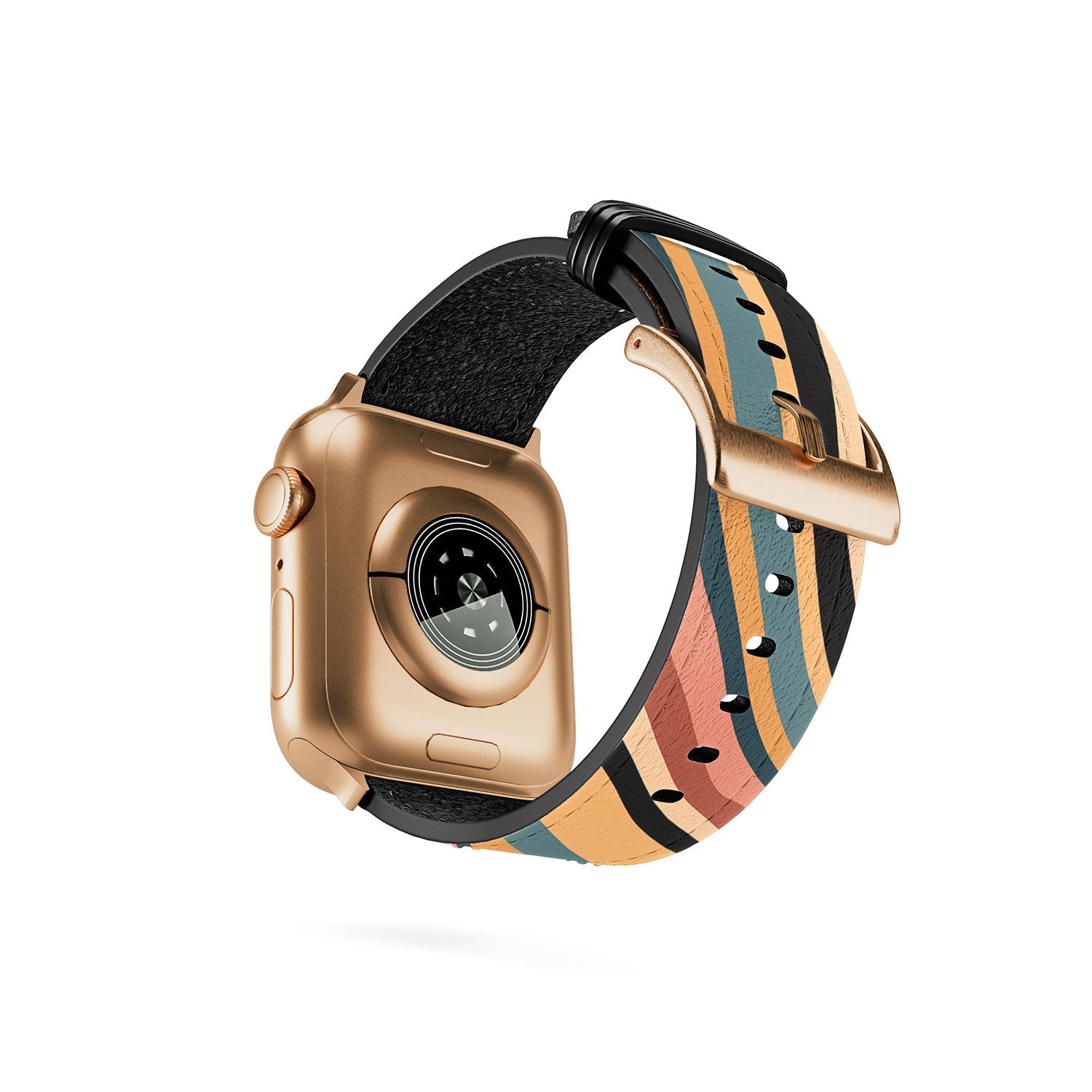 Colour Poems Wavy Retro Stripes I Apple Watch Band