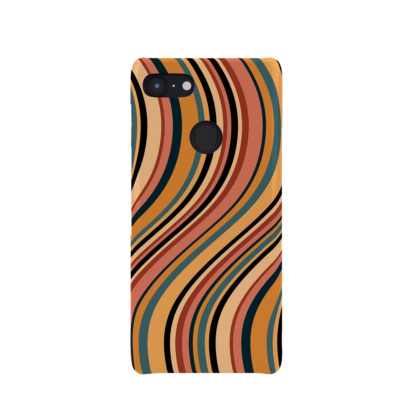 Colour Poems Wavy Retro Stripes I Phone Case