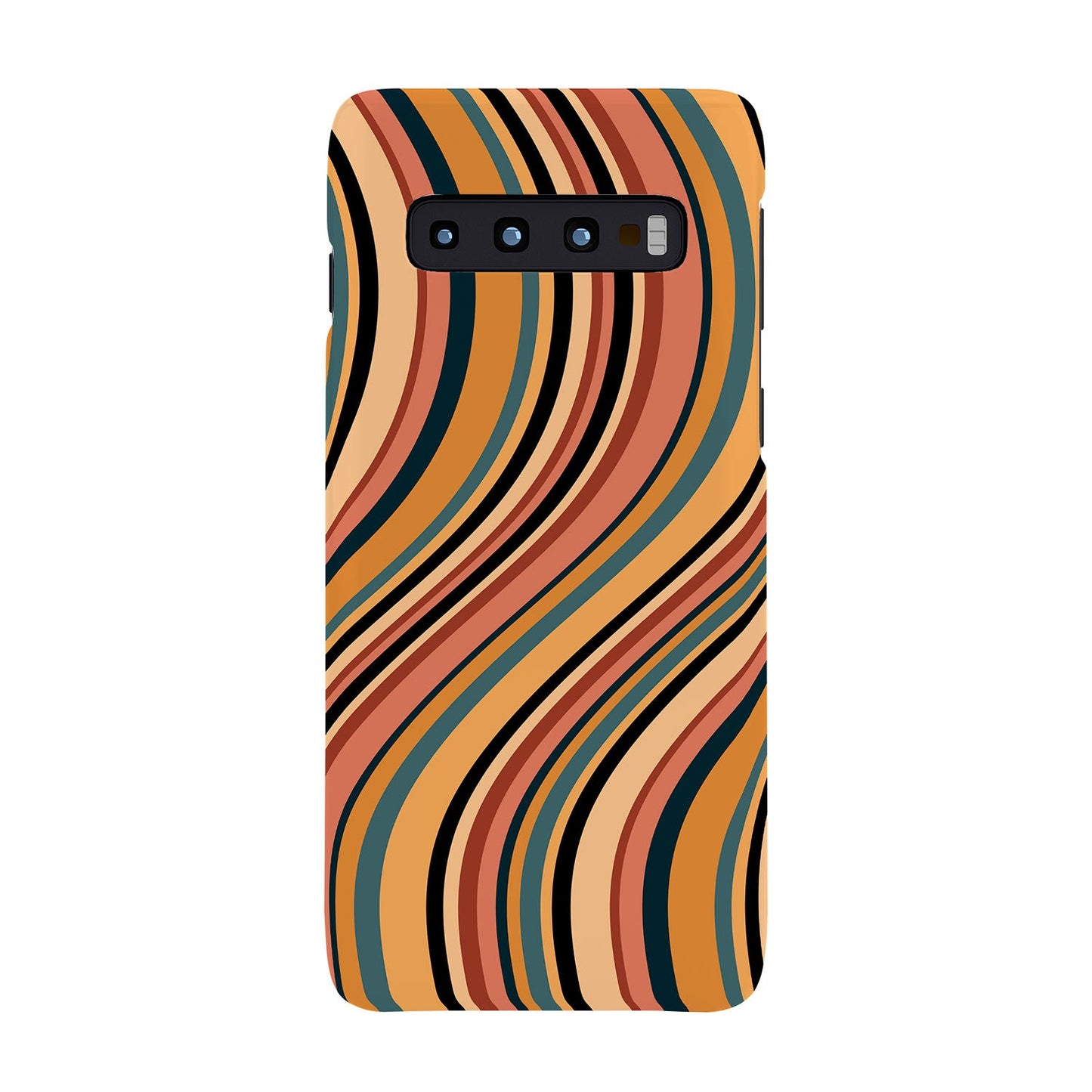 Colour Poems Wavy Retro Stripes I Phone Case