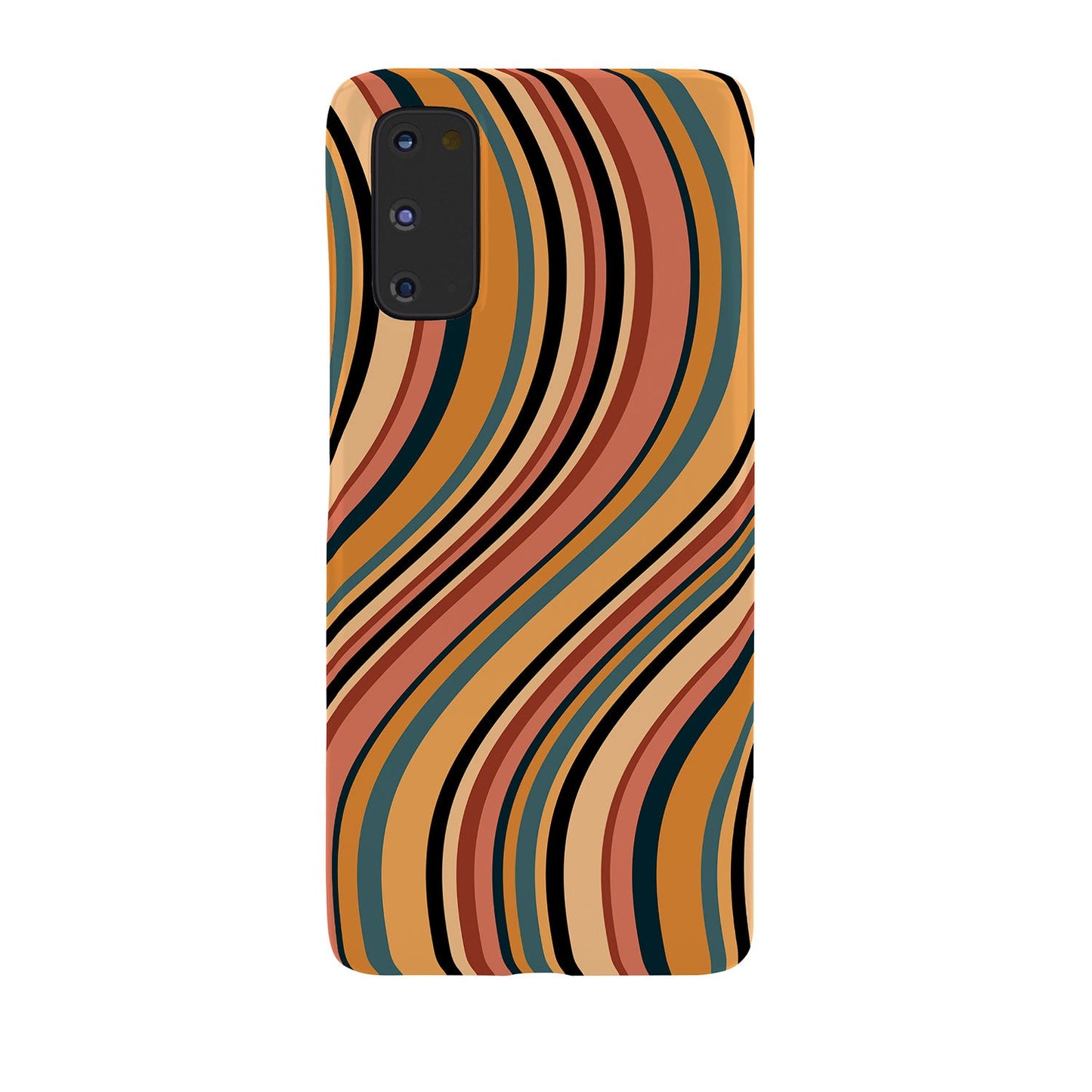 Colour Poems Wavy Retro Stripes I Phone Case