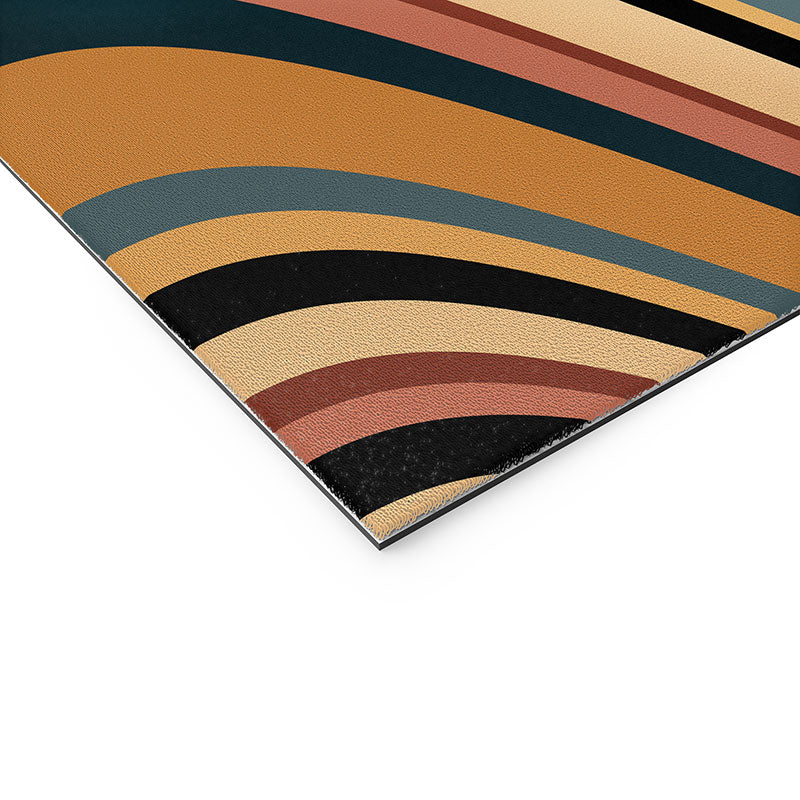 Colour Poems Wavy Retro Stripes I Welcome Mat