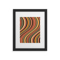 Colour Poems Wavy Retro Stripes I Framed Art Print