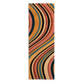 Colour Poems Wavy Retro Stripes I Yoga Towel