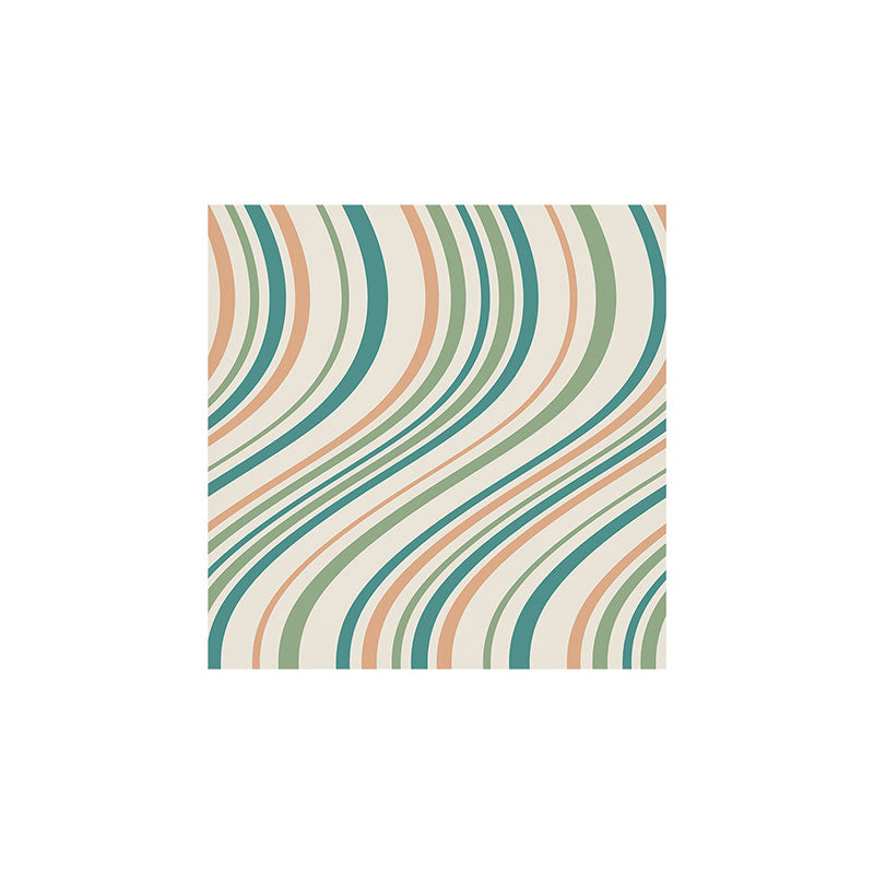 Colour Poems Wavy Retro Stripes II Art Print