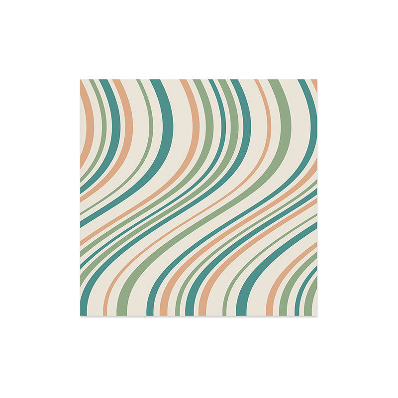 Colour Poems Wavy Retro Stripes II Art Print