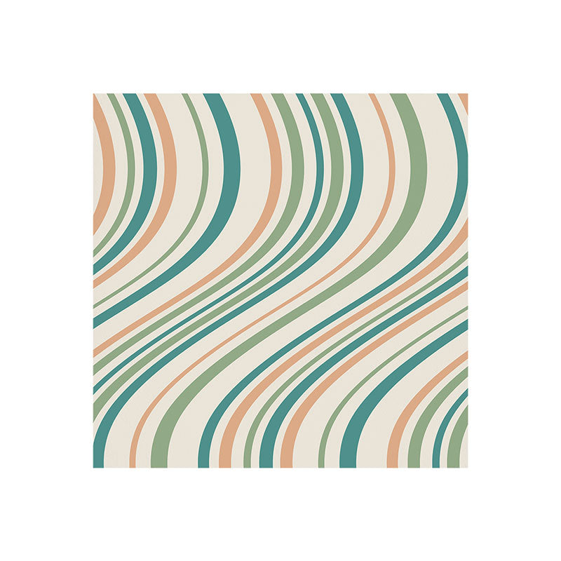 Colour Poems Wavy Retro Stripes II Art Print