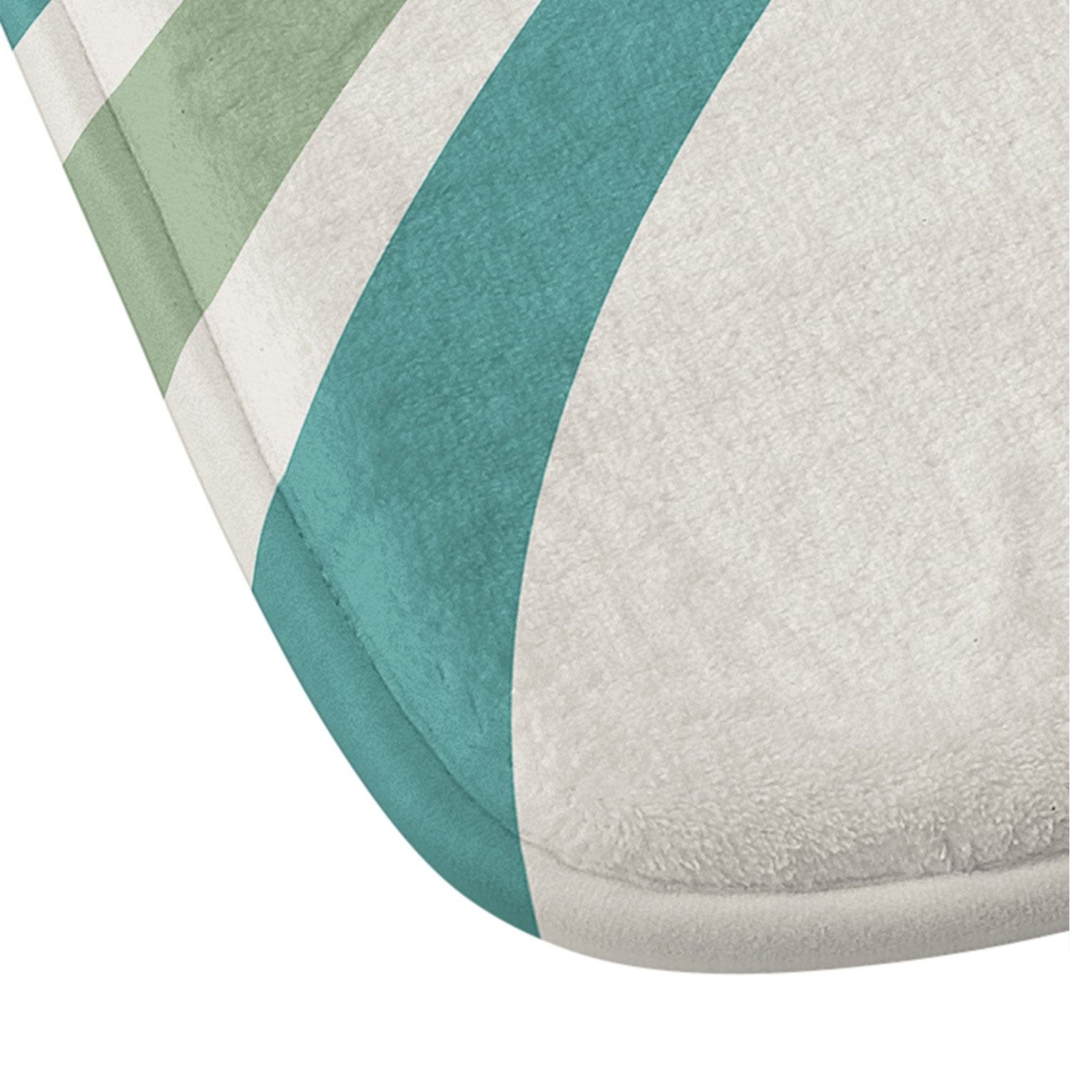 Colour Poems Wavy Retro Stripes II Memory Foam Bath Mat