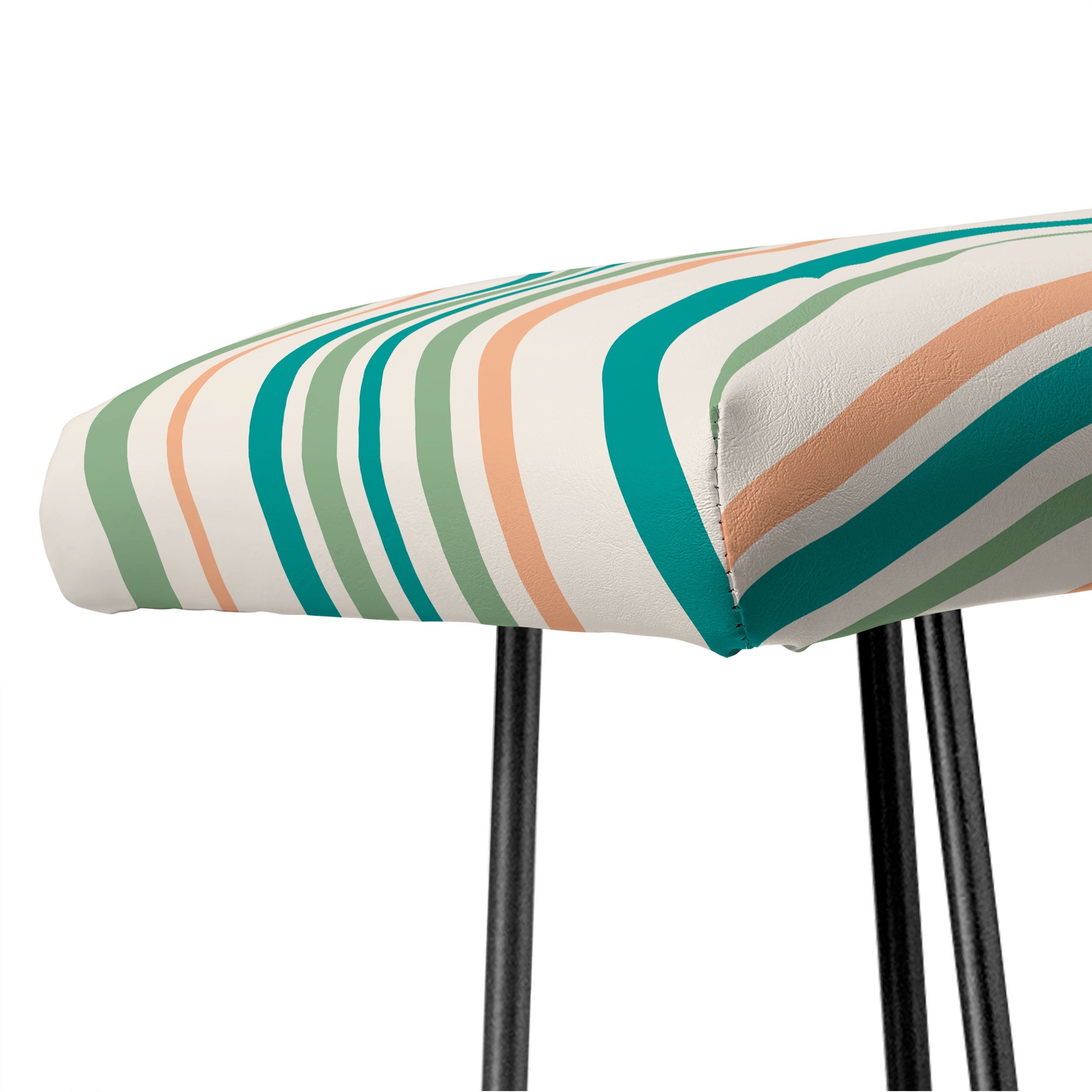 Colour Poems Wavy Retro Stripes II Bench