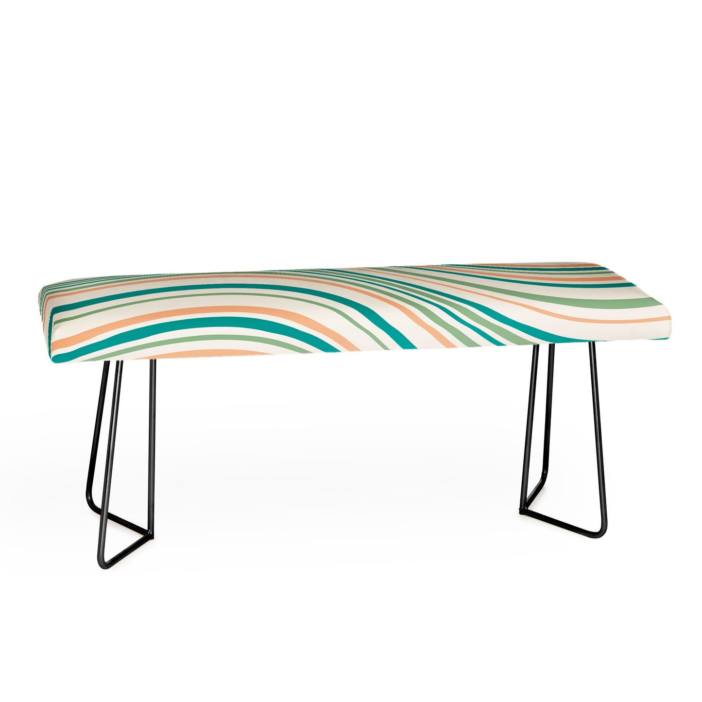 Colour Poems Wavy Retro Stripes II Bench