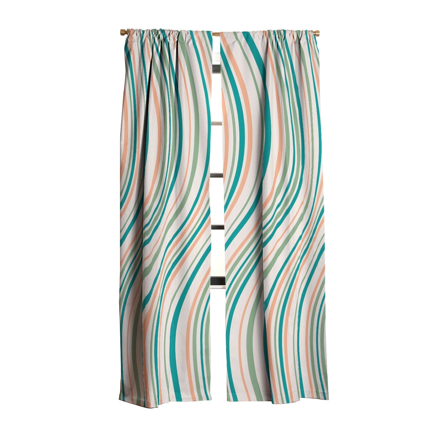 Colour Poems Wavy Retro Stripes II Blackout Non Repeat