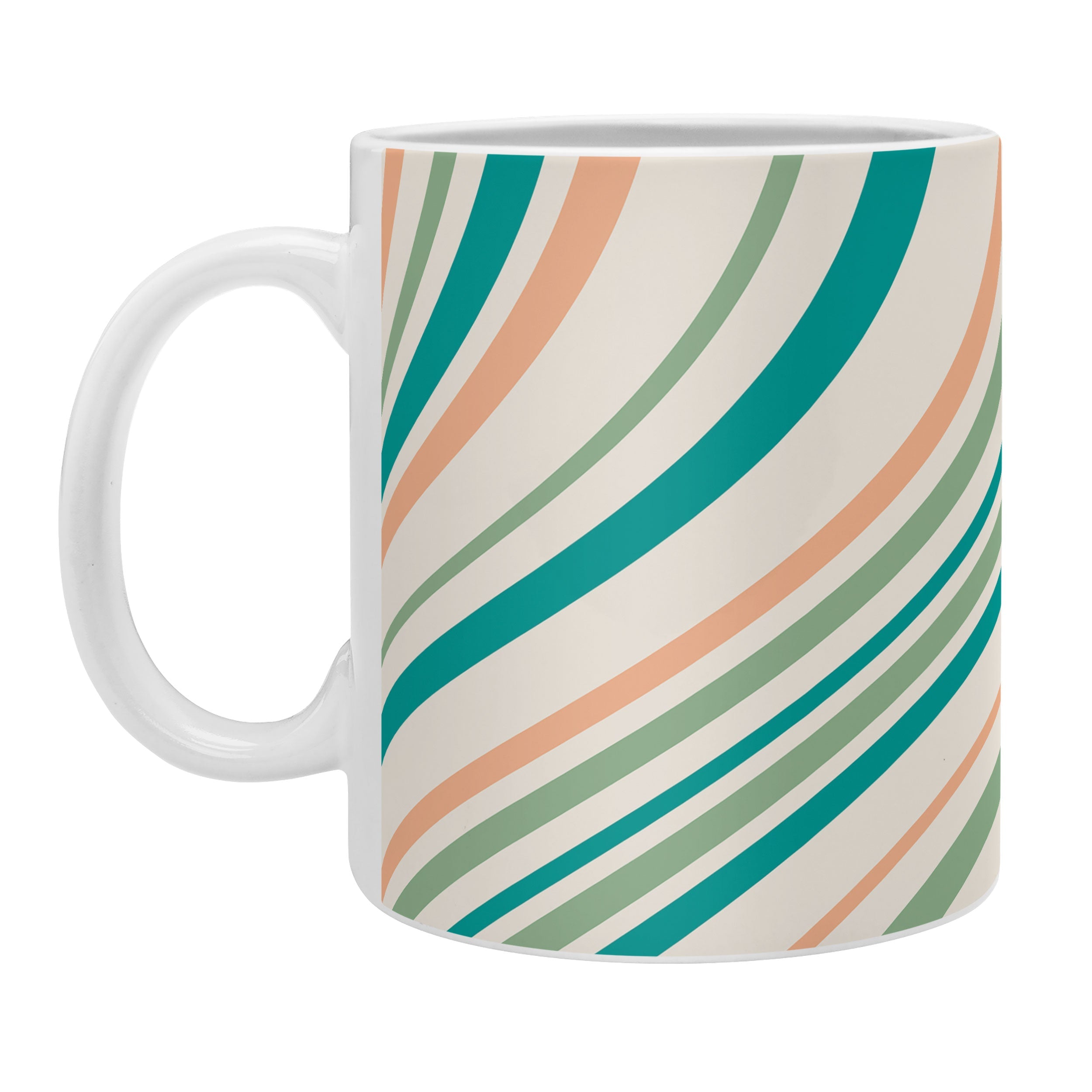 Colour Poems Wavy Retro Stripes II Coffee Mug