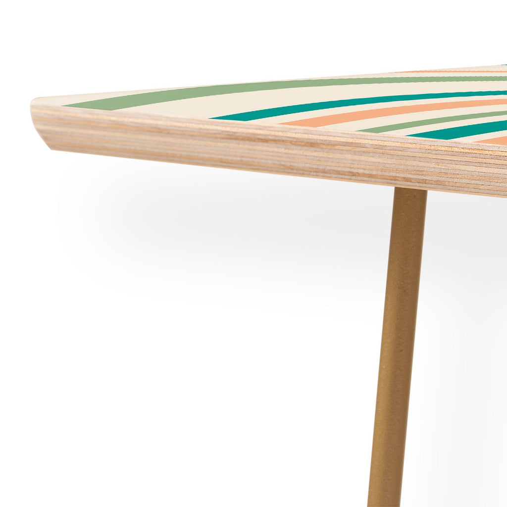 Colour Poems Wavy Retro Stripes II Coffee Table