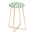 Colour Poems Wavy Retro Stripes II Counter Stool