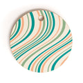 Colour Poems Wavy Retro Stripes II Cutting Board Round