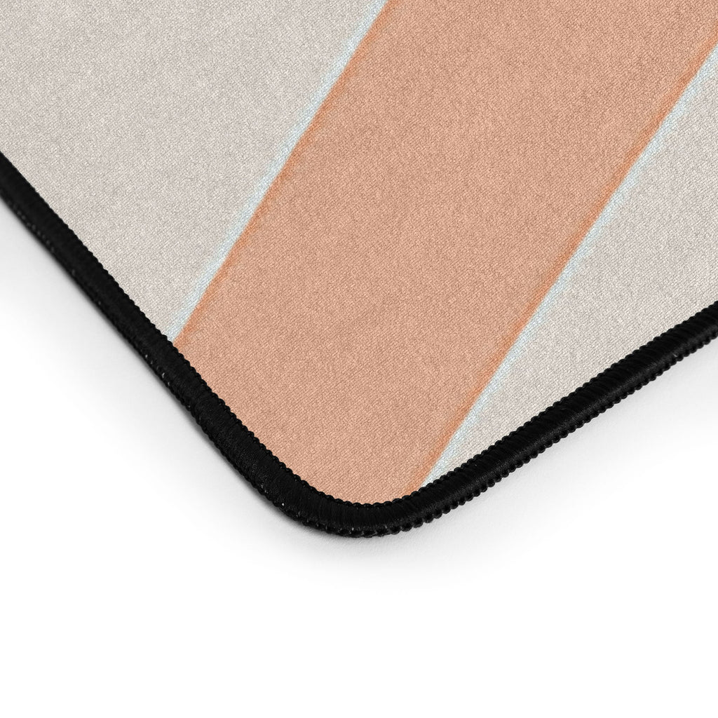Colour Poems Wavy Retro Stripes II Desk Mat