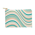 Colour Poems Wavy Retro Stripes II Pouch