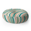 Colour Poems Wavy Retro Stripes II Floor Pillow Round