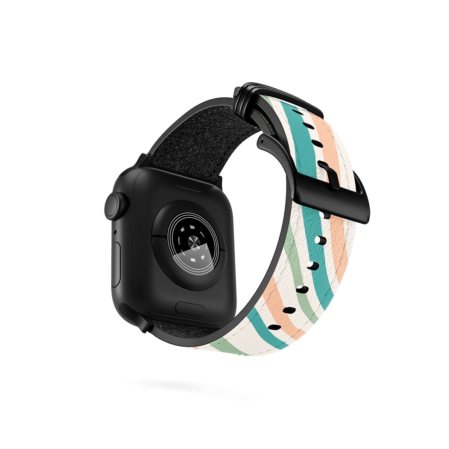 Colour Poems Wavy Retro Stripes II Apple Watch Band