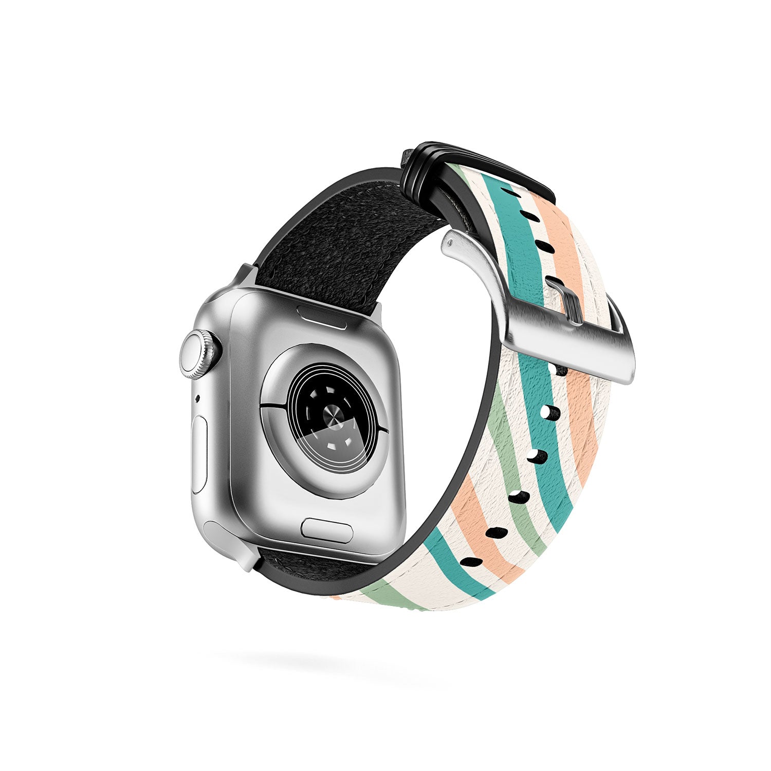Colour Poems Wavy Retro Stripes II Apple Watch Band