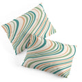Colour Poems Wavy Retro Stripes II Pillow Shams