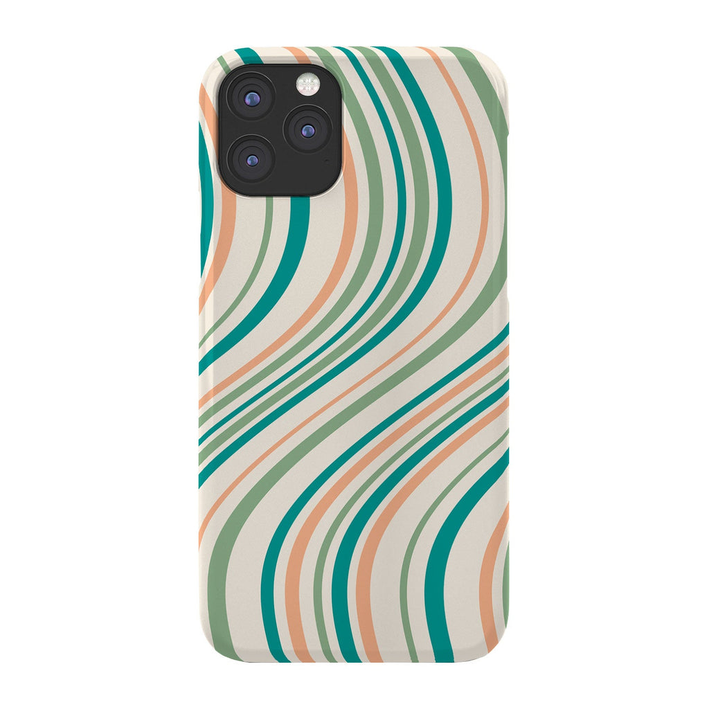 Colour Poems Wavy Retro Stripes II Phone Case