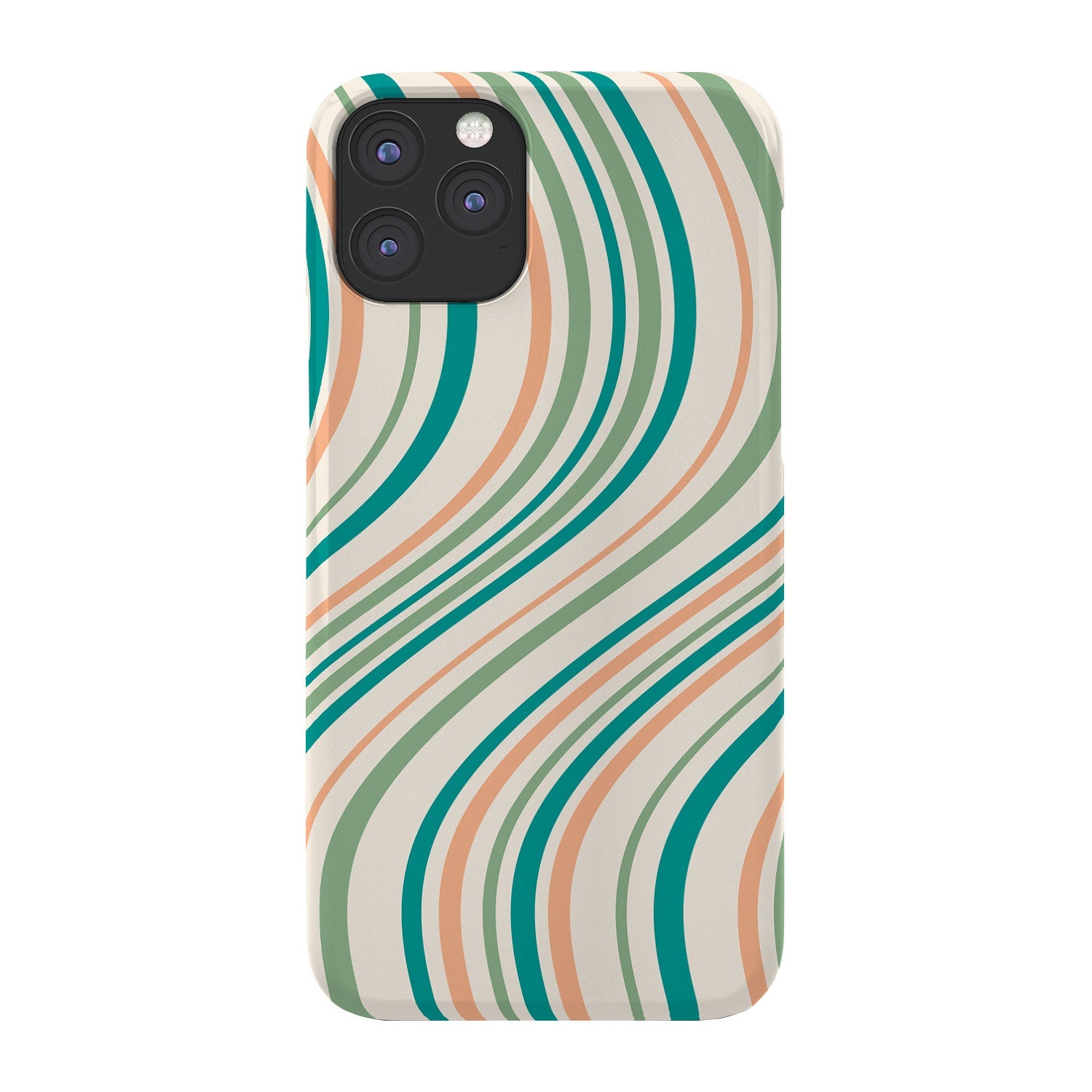 Colour Poems Wavy Retro Stripes II Phone Case