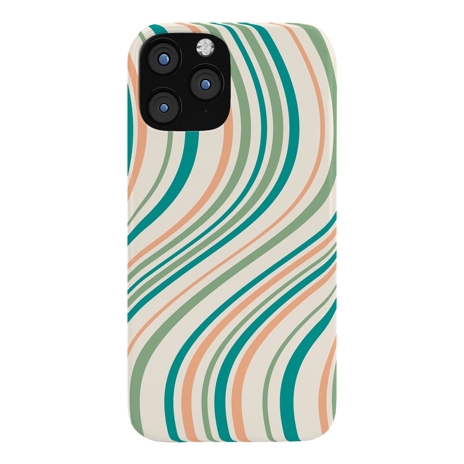 Colour Poems Wavy Retro Stripes II Phone Case