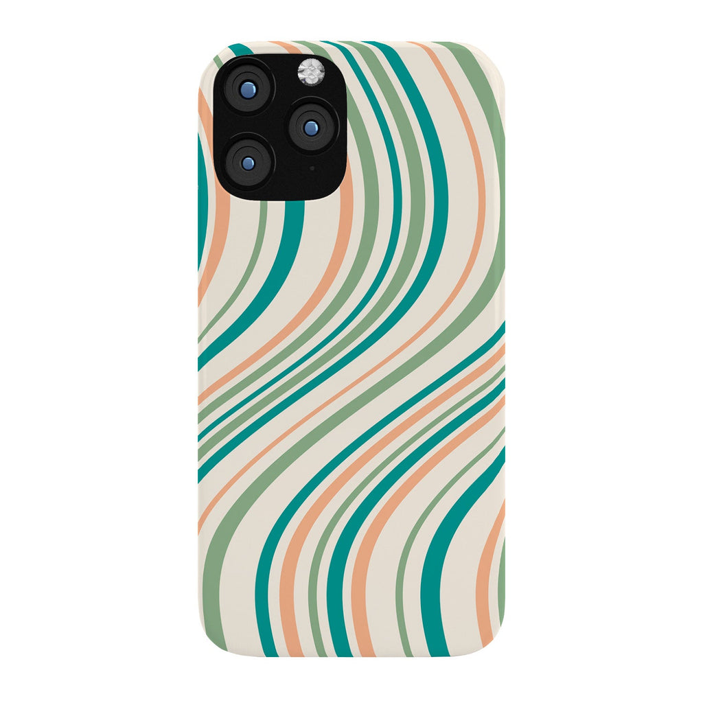 Colour Poems Wavy Retro Stripes II Phone Case