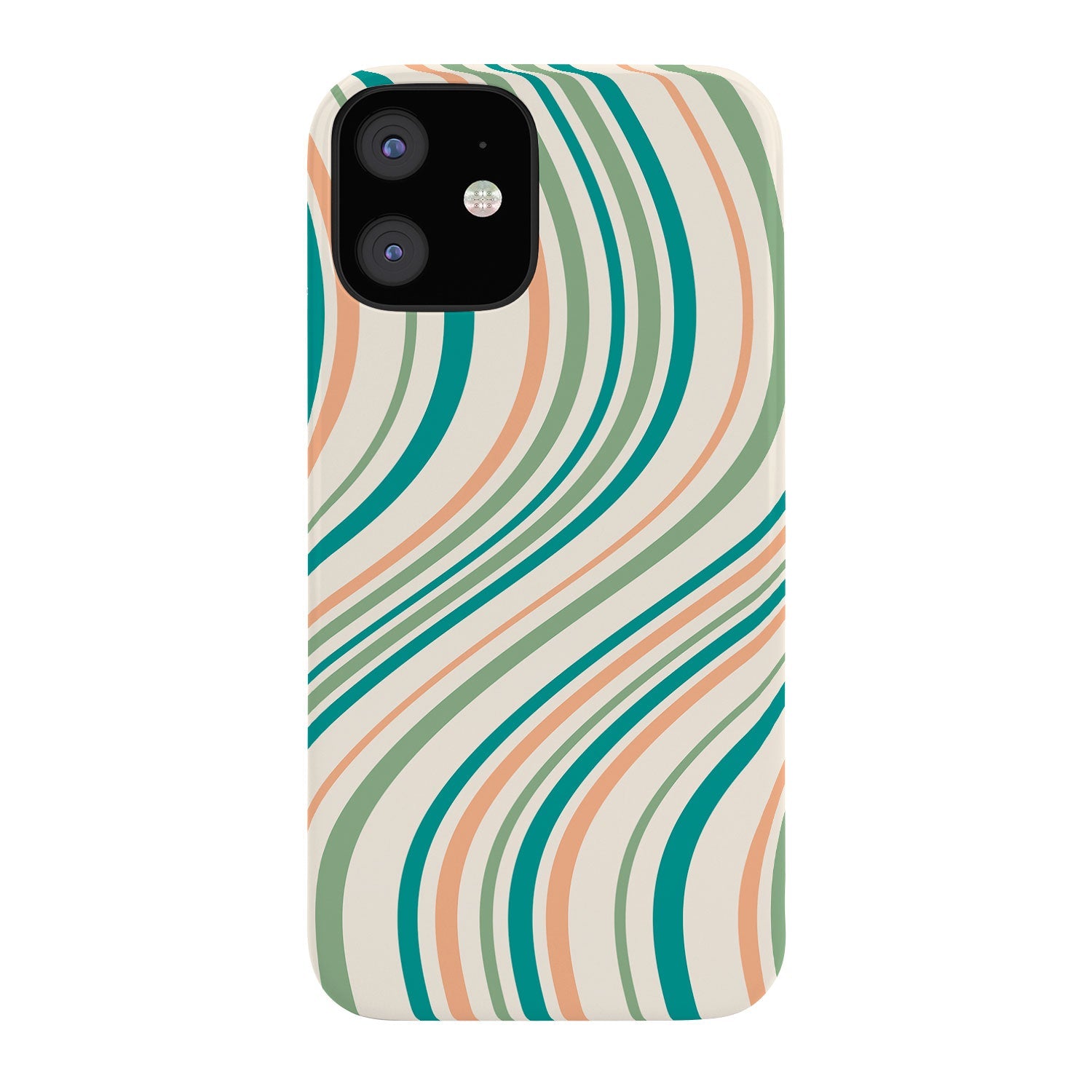 Colour Poems Wavy Retro Stripes II Phone Case