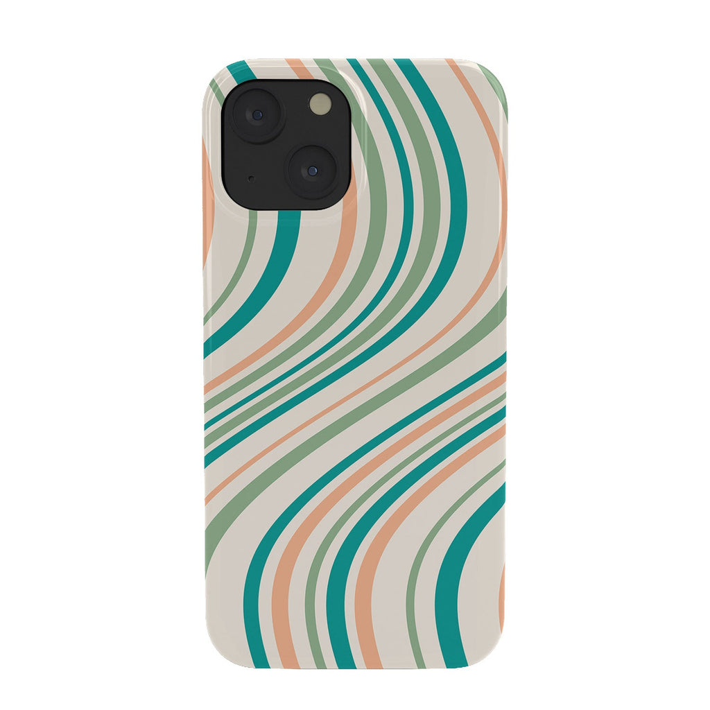 Colour Poems Wavy Retro Stripes II Phone Case