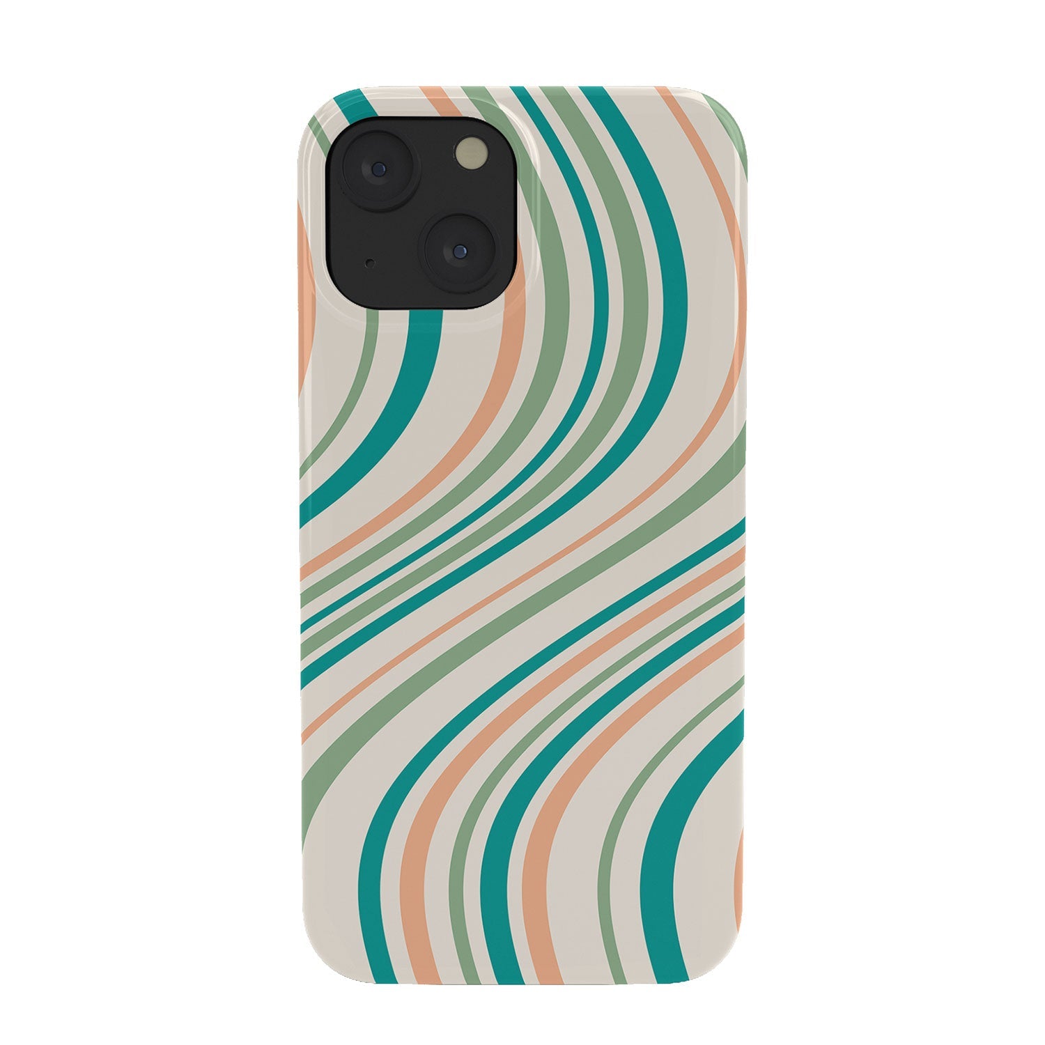 Colour Poems Wavy Retro Stripes II Phone Case