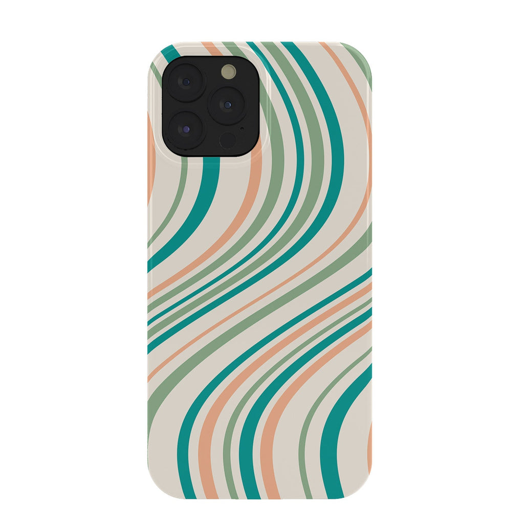 Colour Poems Wavy Retro Stripes II Phone Case