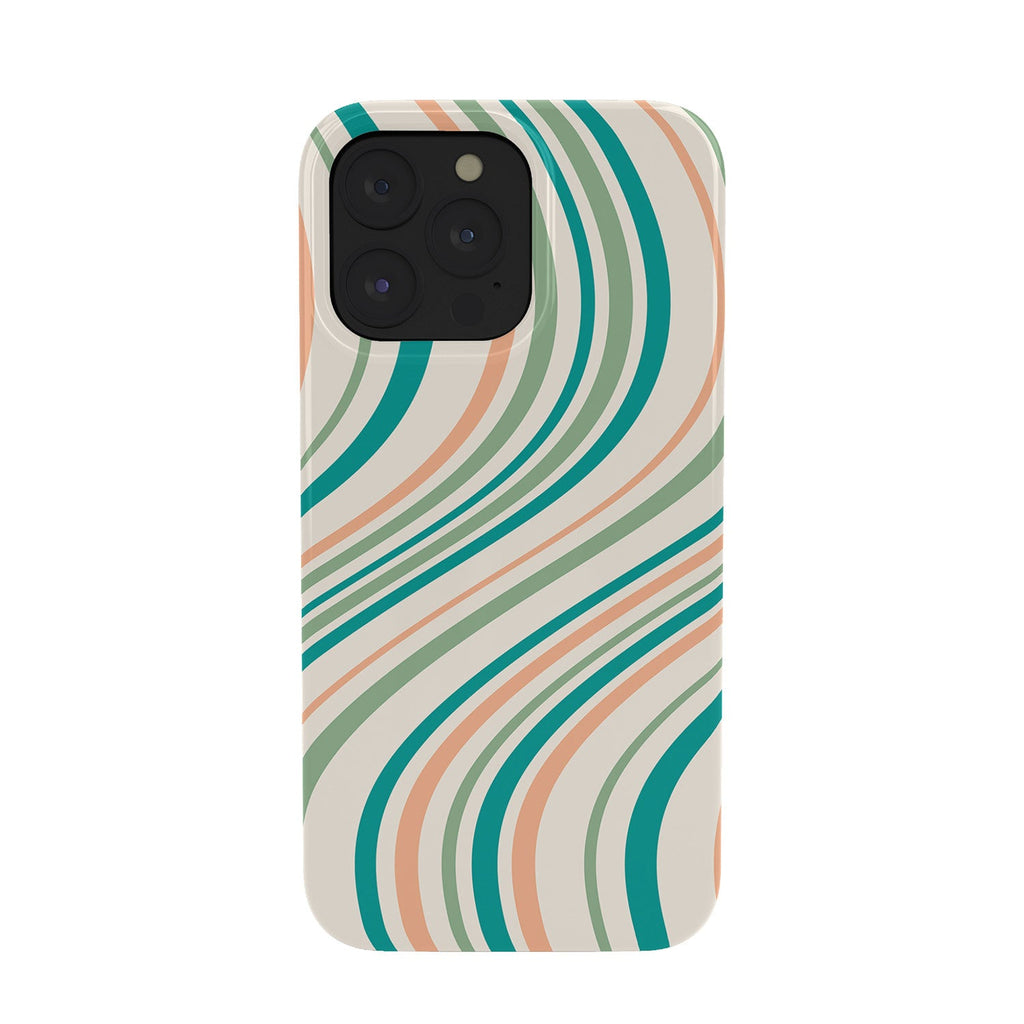 Colour Poems Wavy Retro Stripes II Phone Case