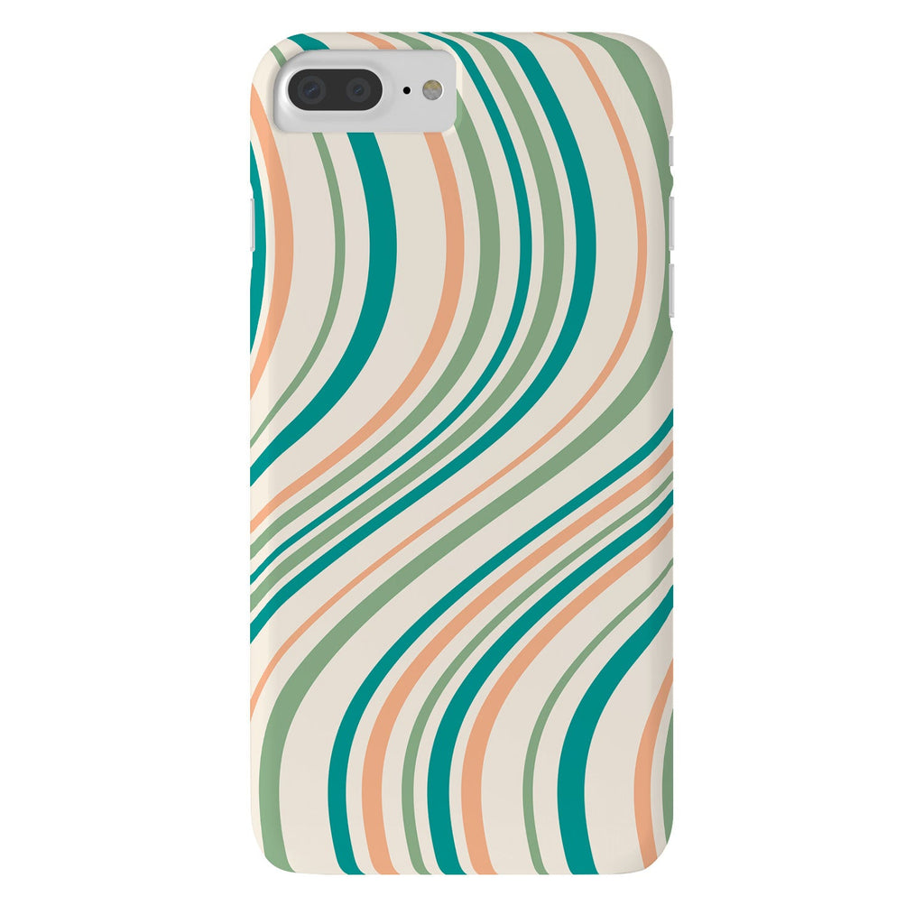 Colour Poems Wavy Retro Stripes II Phone Case