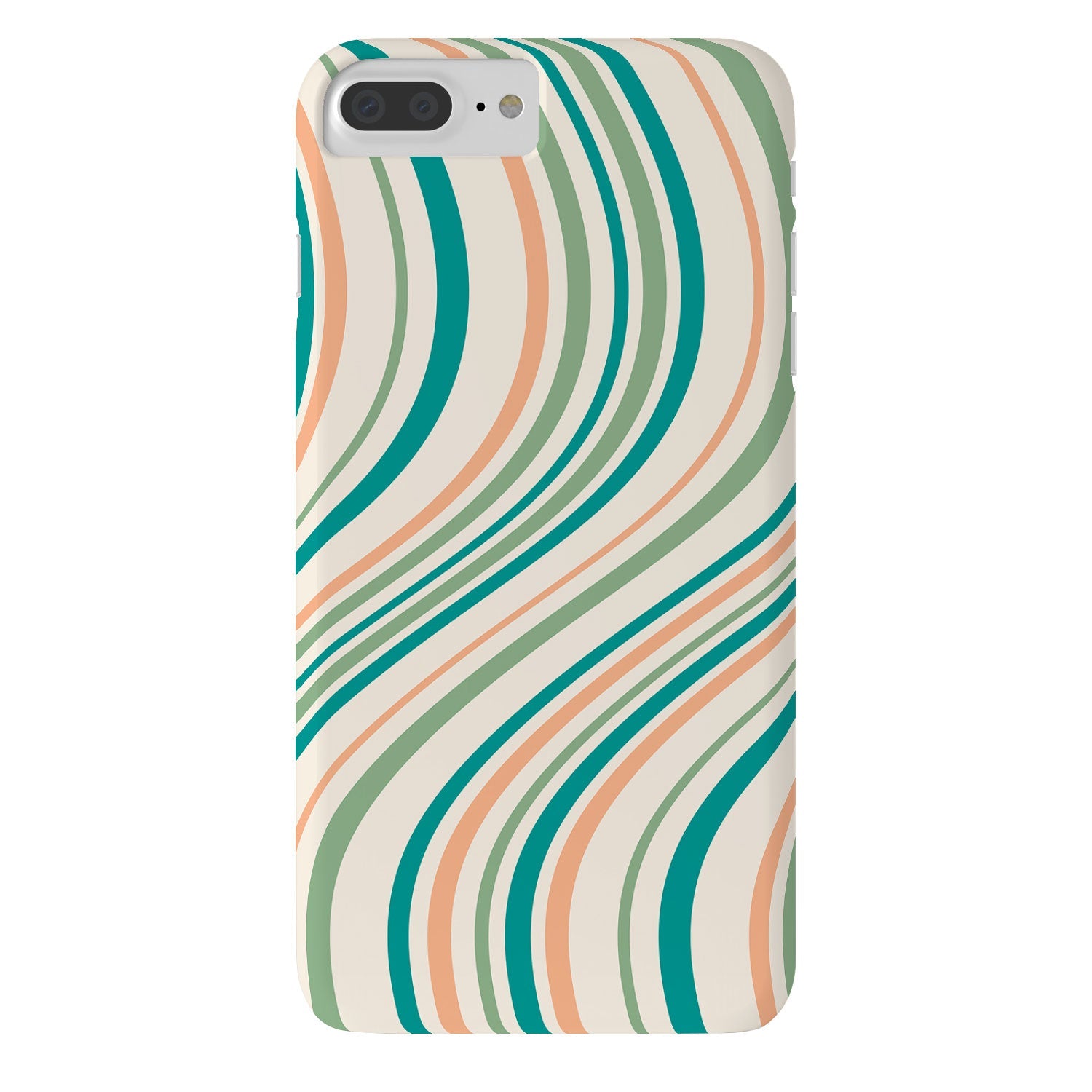 Colour Poems Wavy Retro Stripes II Phone Case