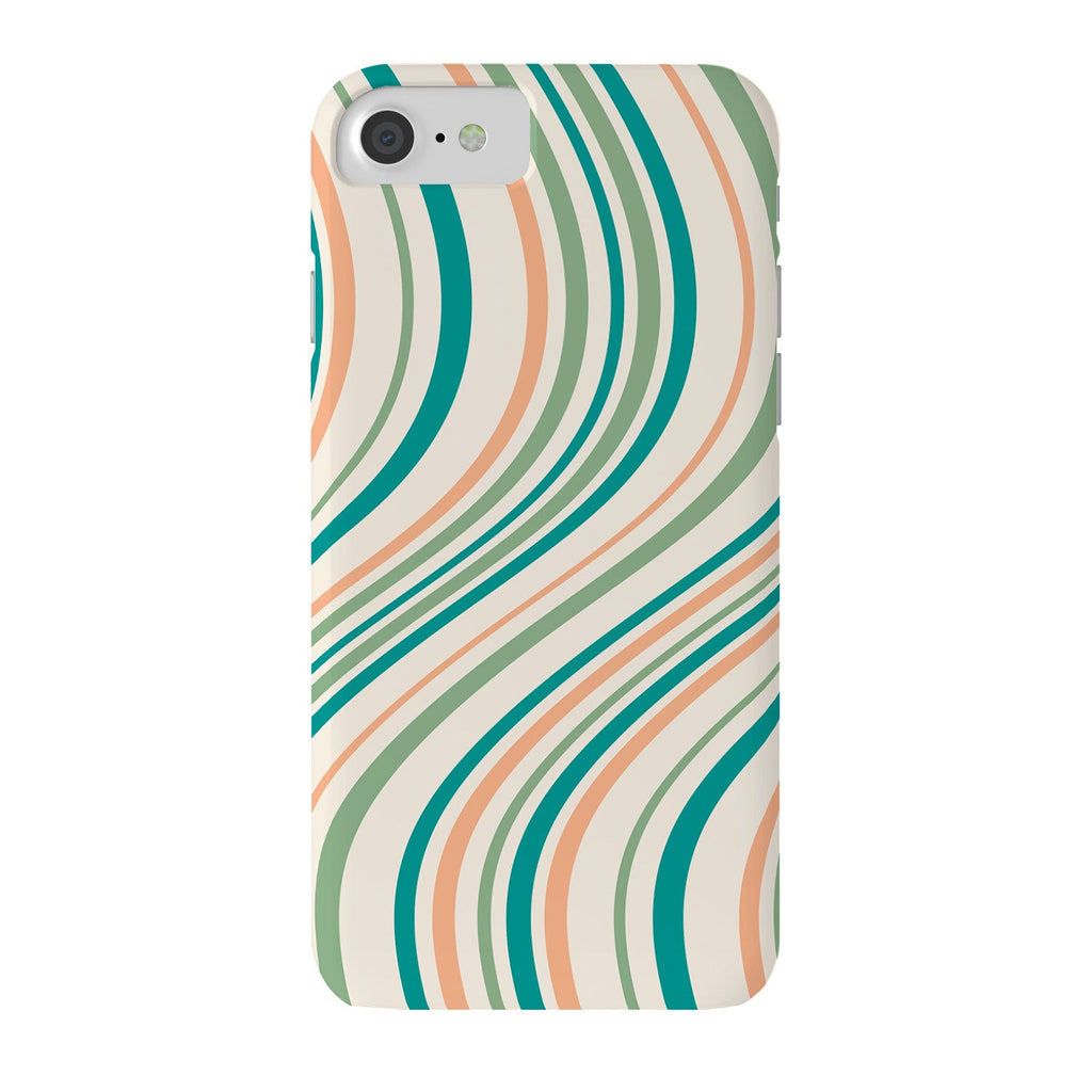 Colour Poems Wavy Retro Stripes II Phone Case